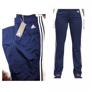 navy blue adidas pants womens